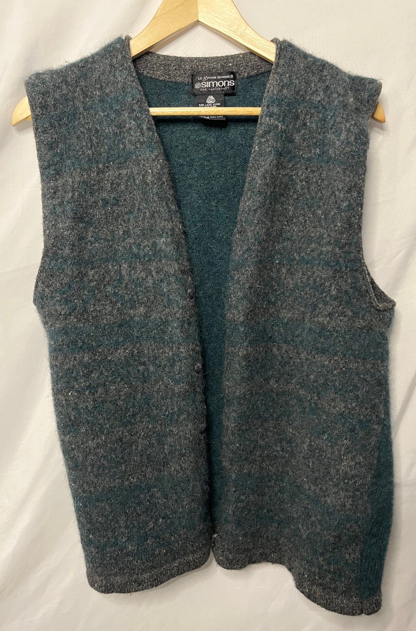Gilet en laine Vintage Simons (L)