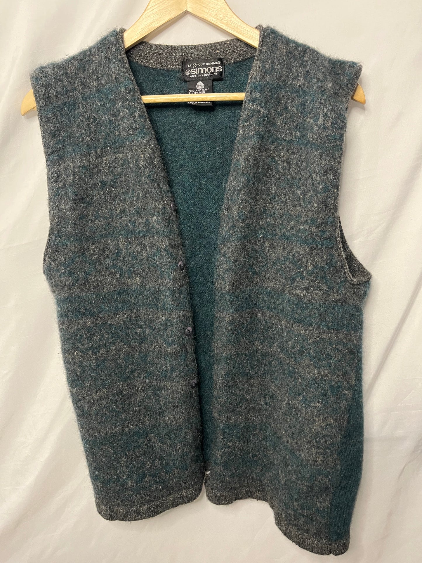 Gilet en laine Vintage Simons (L)