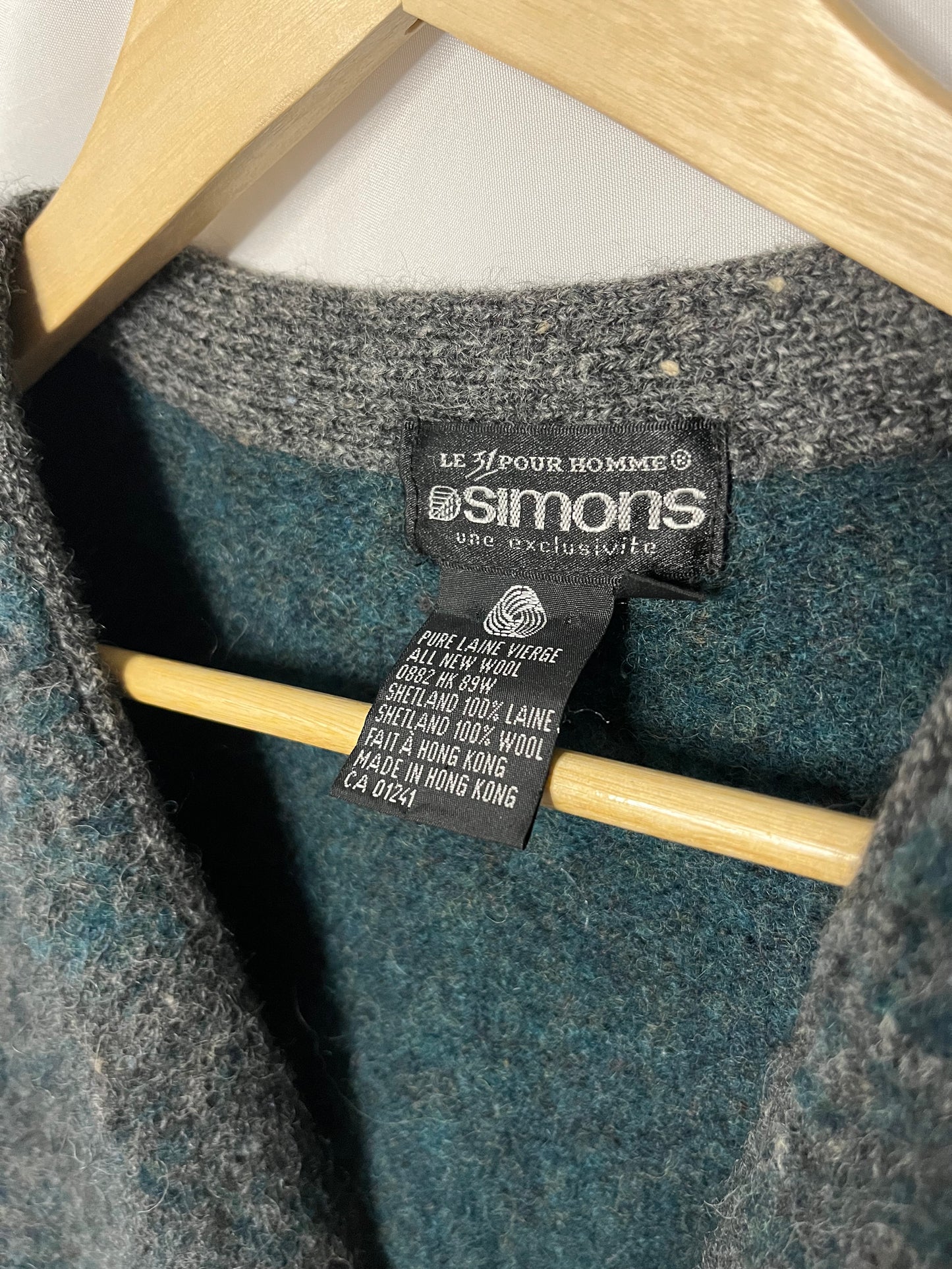 Gilet en laine Vintage Simons (L)