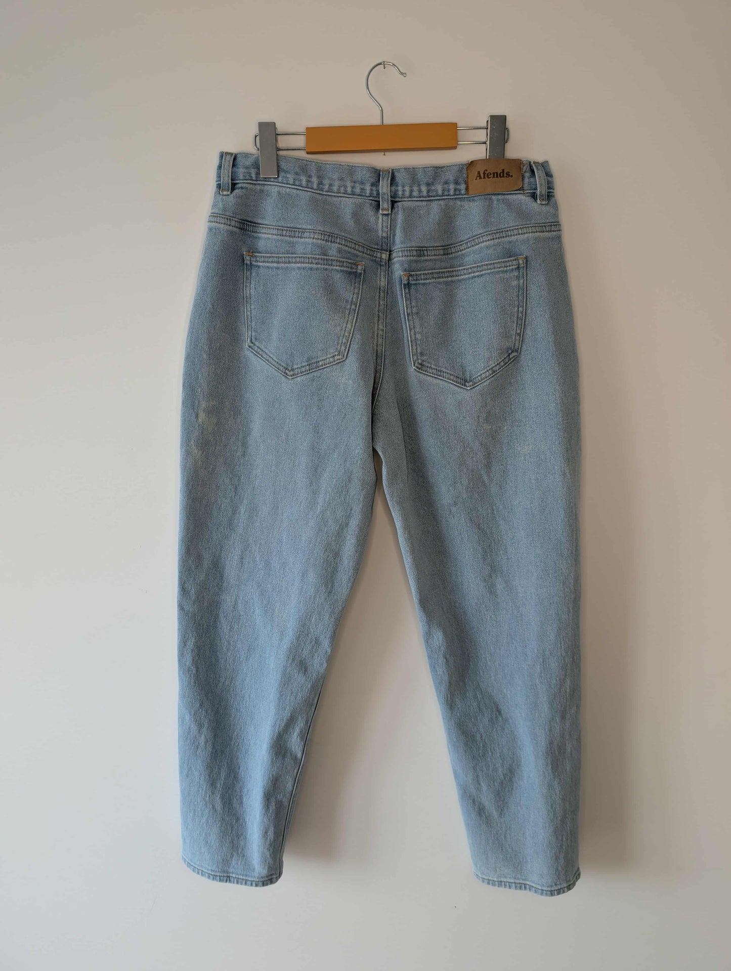 Jeans droit taille haute