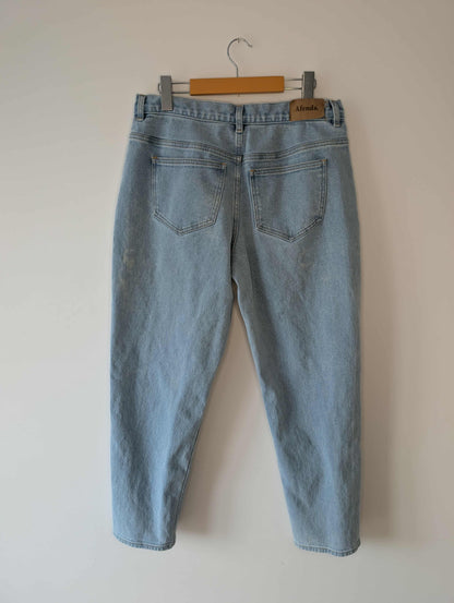 Jeans droit taille haute